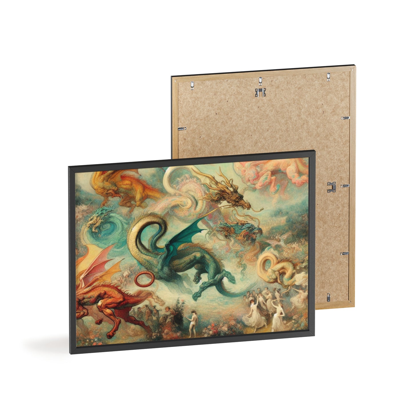 Framed Degas Dreams of Dragons Poster