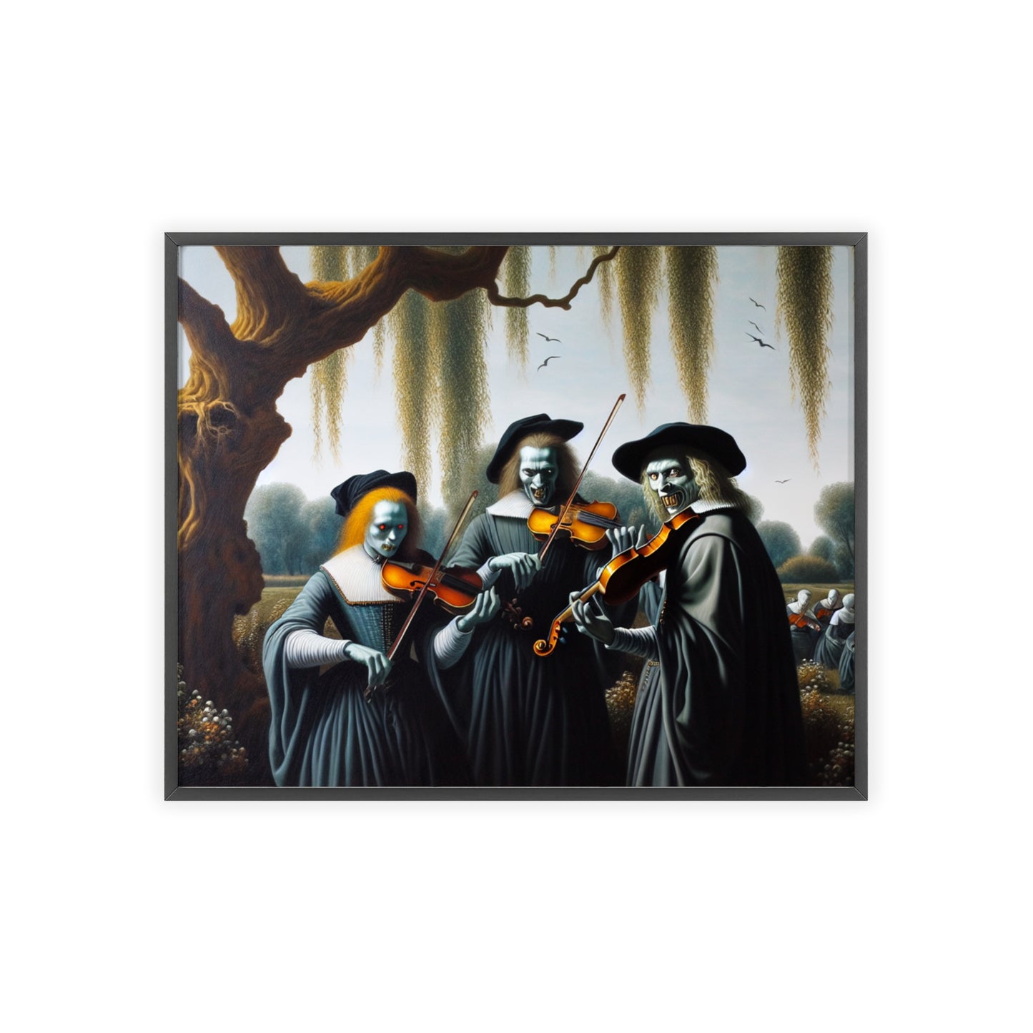 Framed Vermeer's Vampire Violinists Poster