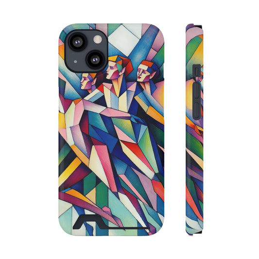Picasso's Pixies Phone Case with Card Holder - IPHONE