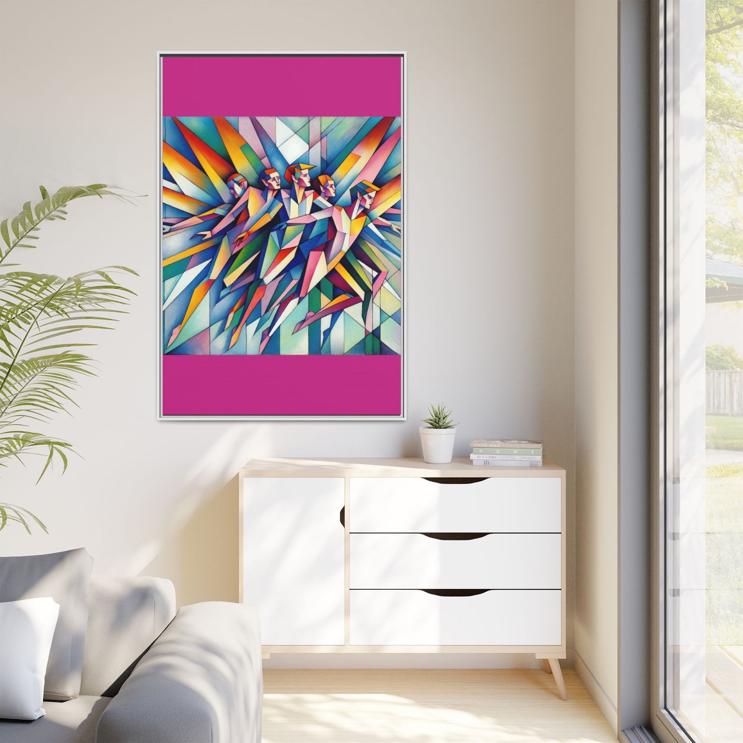 Picasso's Pixies Canvas, Framed (Multi-color)