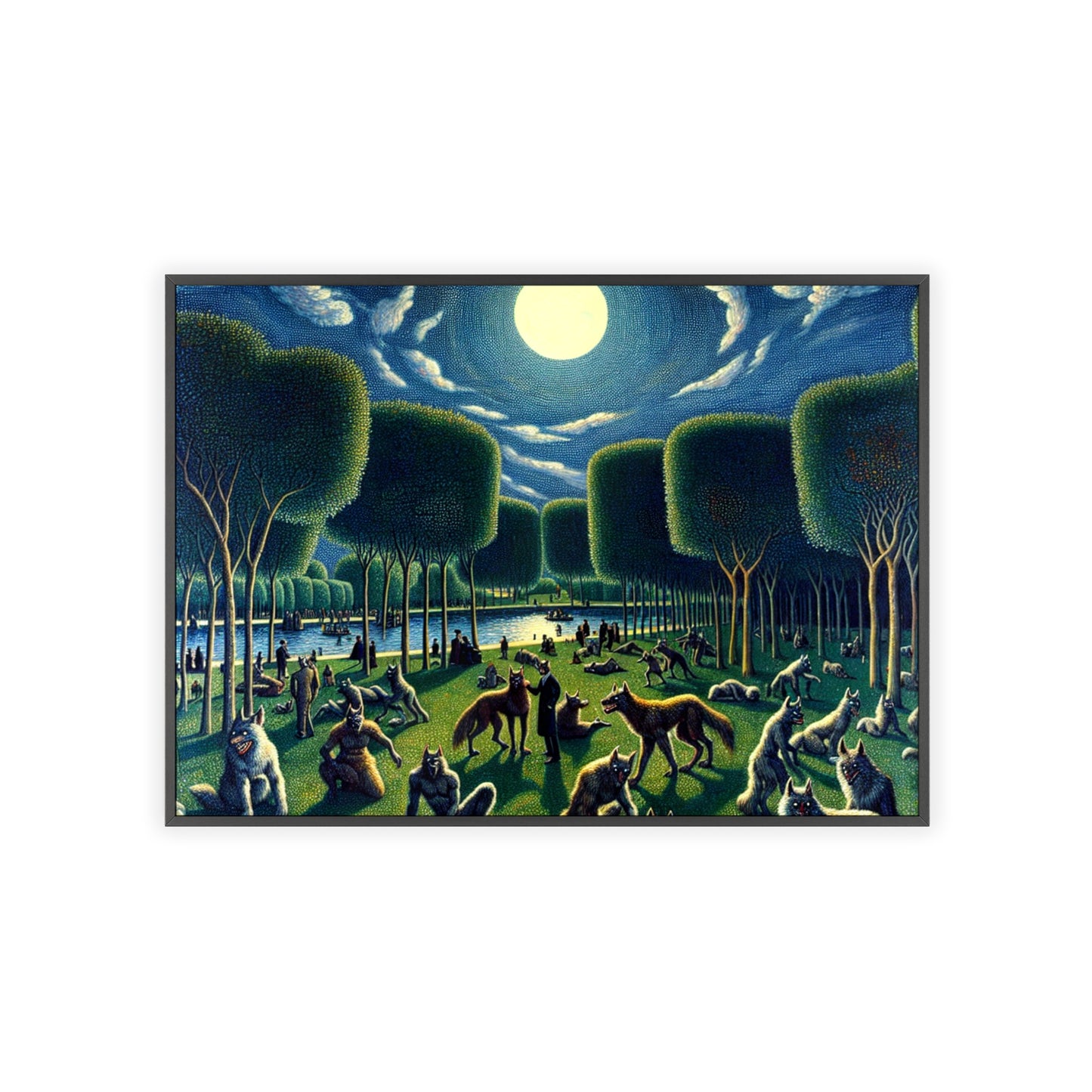 Framed Werewolves at the Waterfront Poster