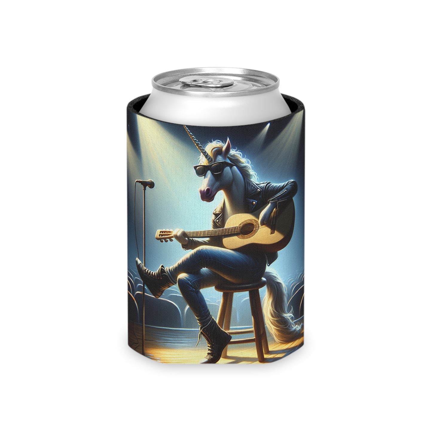 Unicorn Unplugged Can Cooler