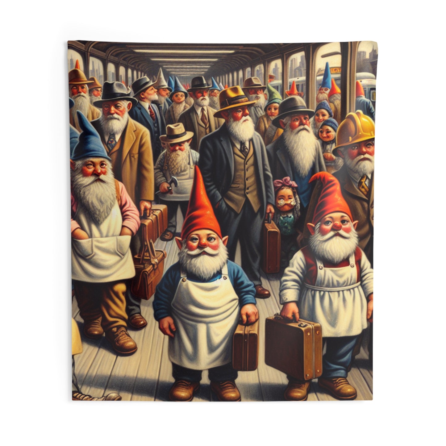 The Gnome-mute Home Wall Tapestry