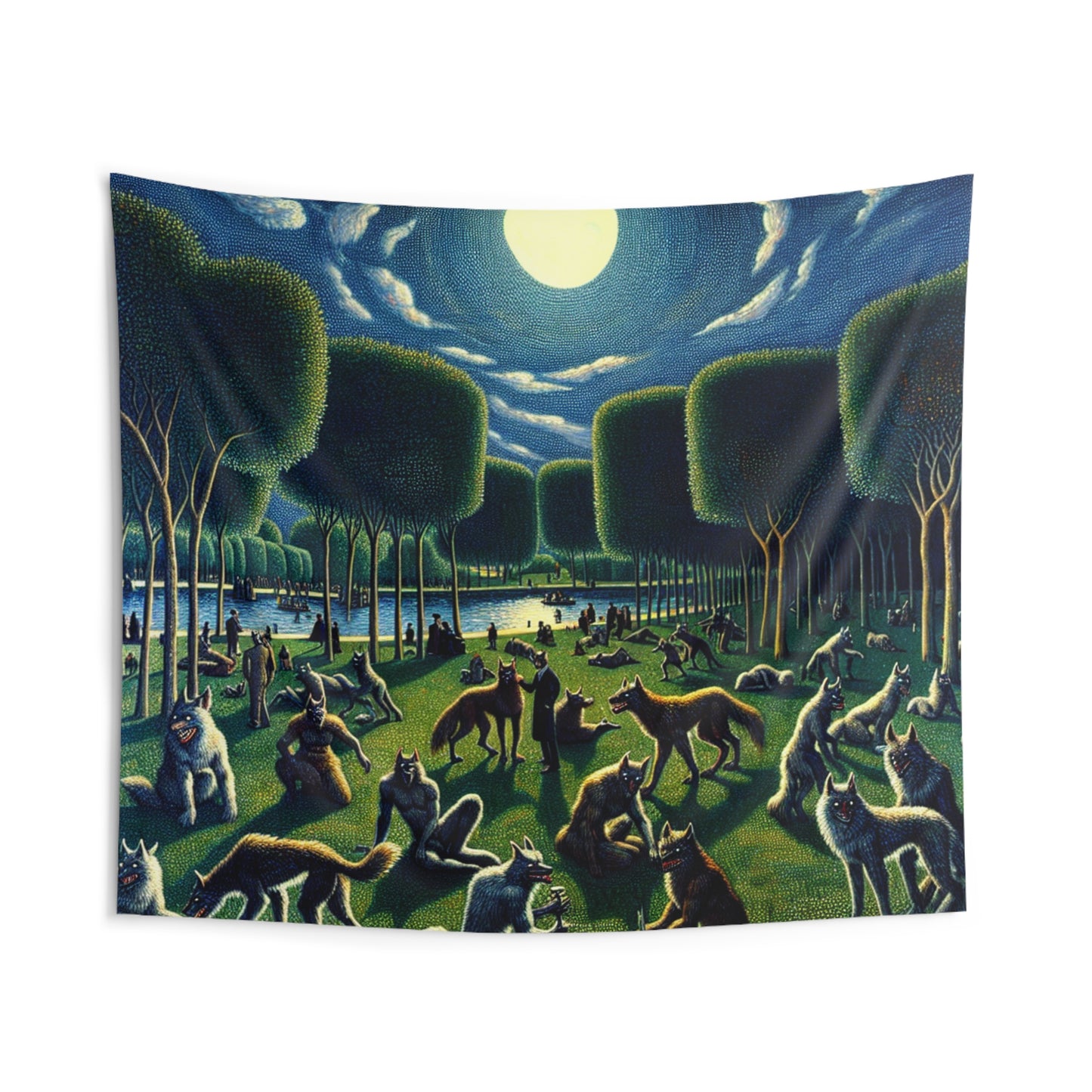 Werewolves at the Waterfront Wall Tapestry
