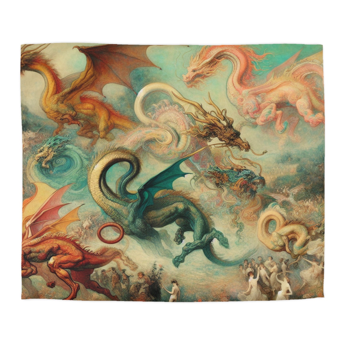 Degas Dreams of Dragons Microfiber Duvet Cover