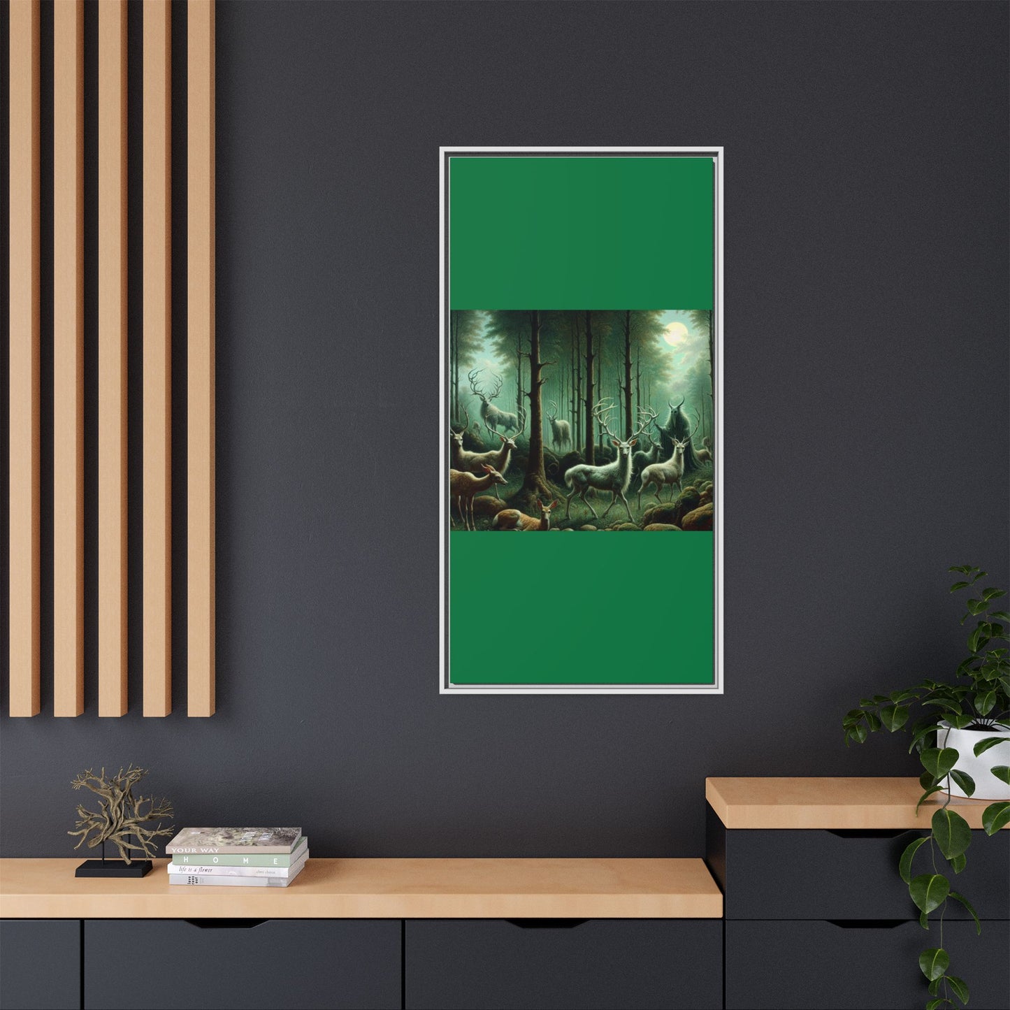 Wendigo Shepherd Canvas, Framed (Multi-color)