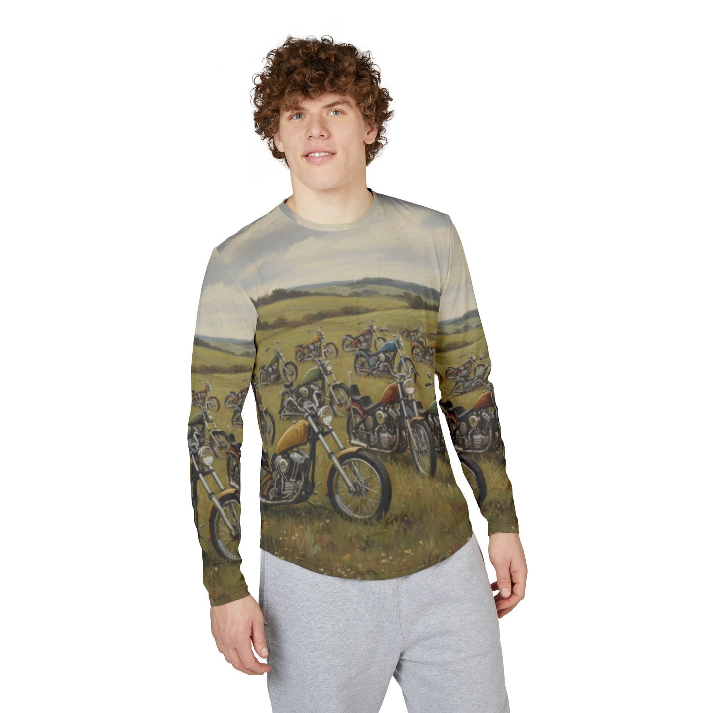 Wild Motorcycles UV protecting All Over Print Long Sleeve Shirt