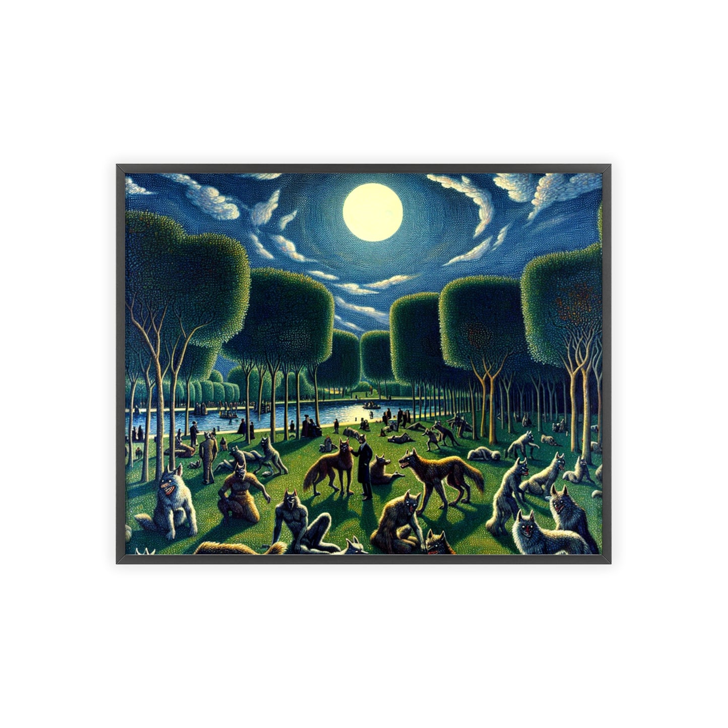 Framed Werewolves at the Waterfront Poster