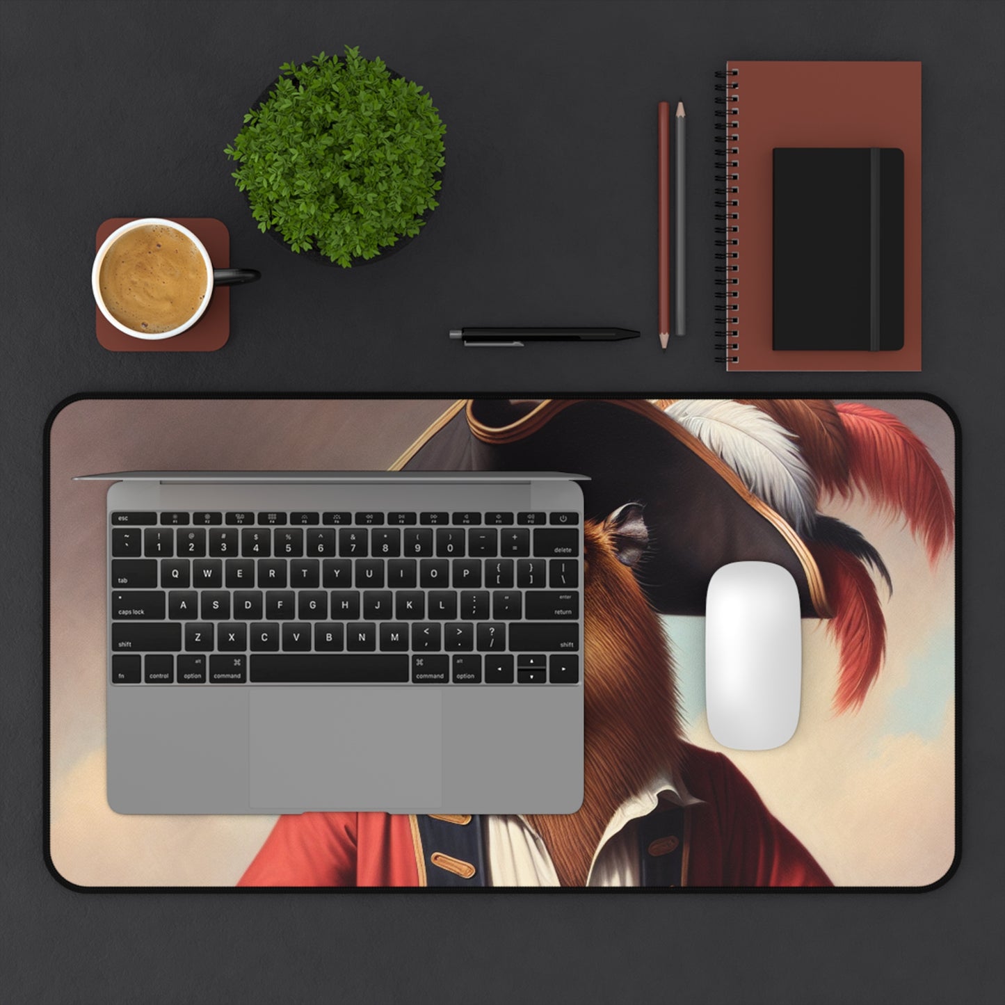 Captain Capybara Desk Mat