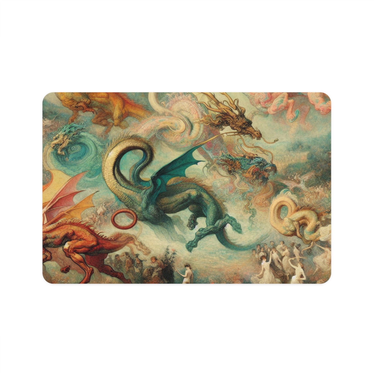 Degas Dreams of Dragons Pet Food Mat