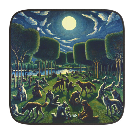 Werewolves at the Waterfront Car Sun Shade