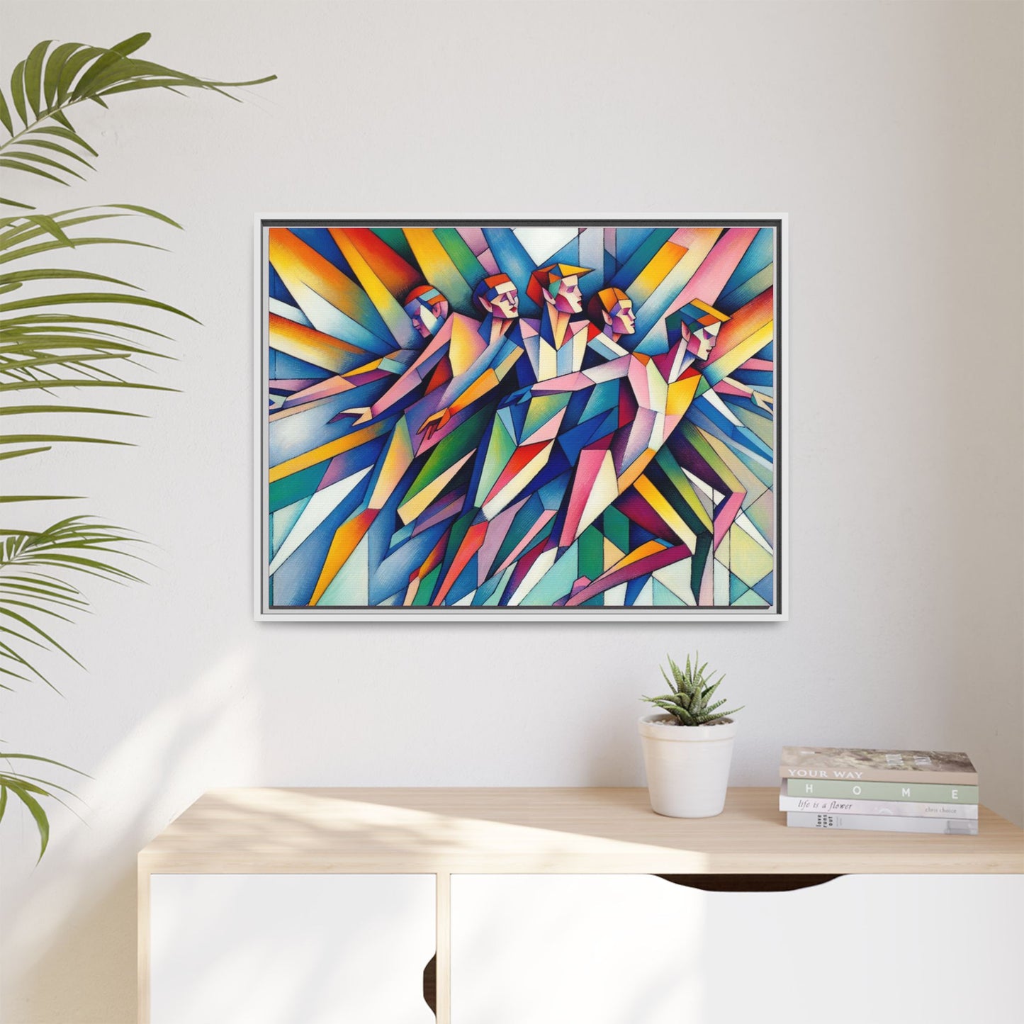 Picasso's Pixies Canvas, Framed (Multi-color)