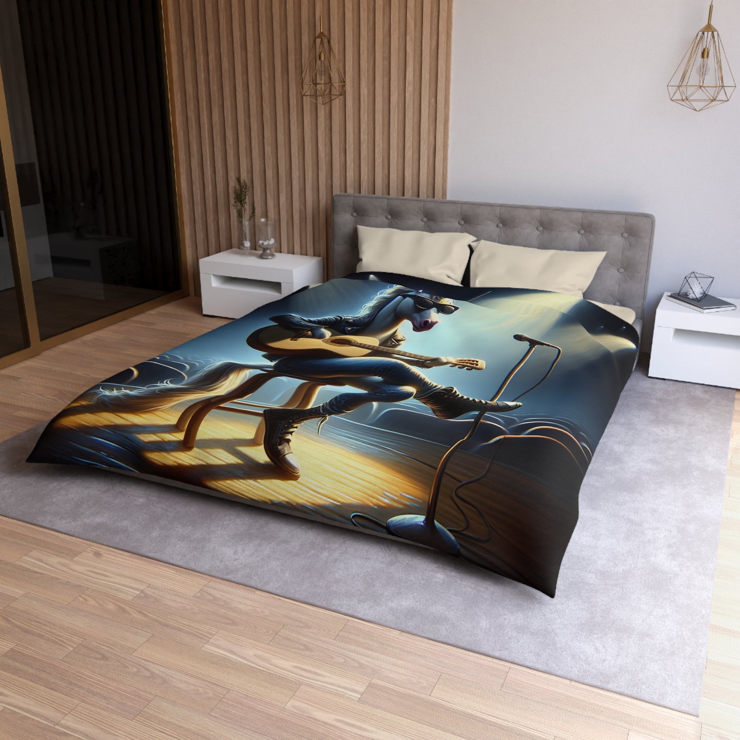 Unicorn Unplugged Microfiber Duvet Cover