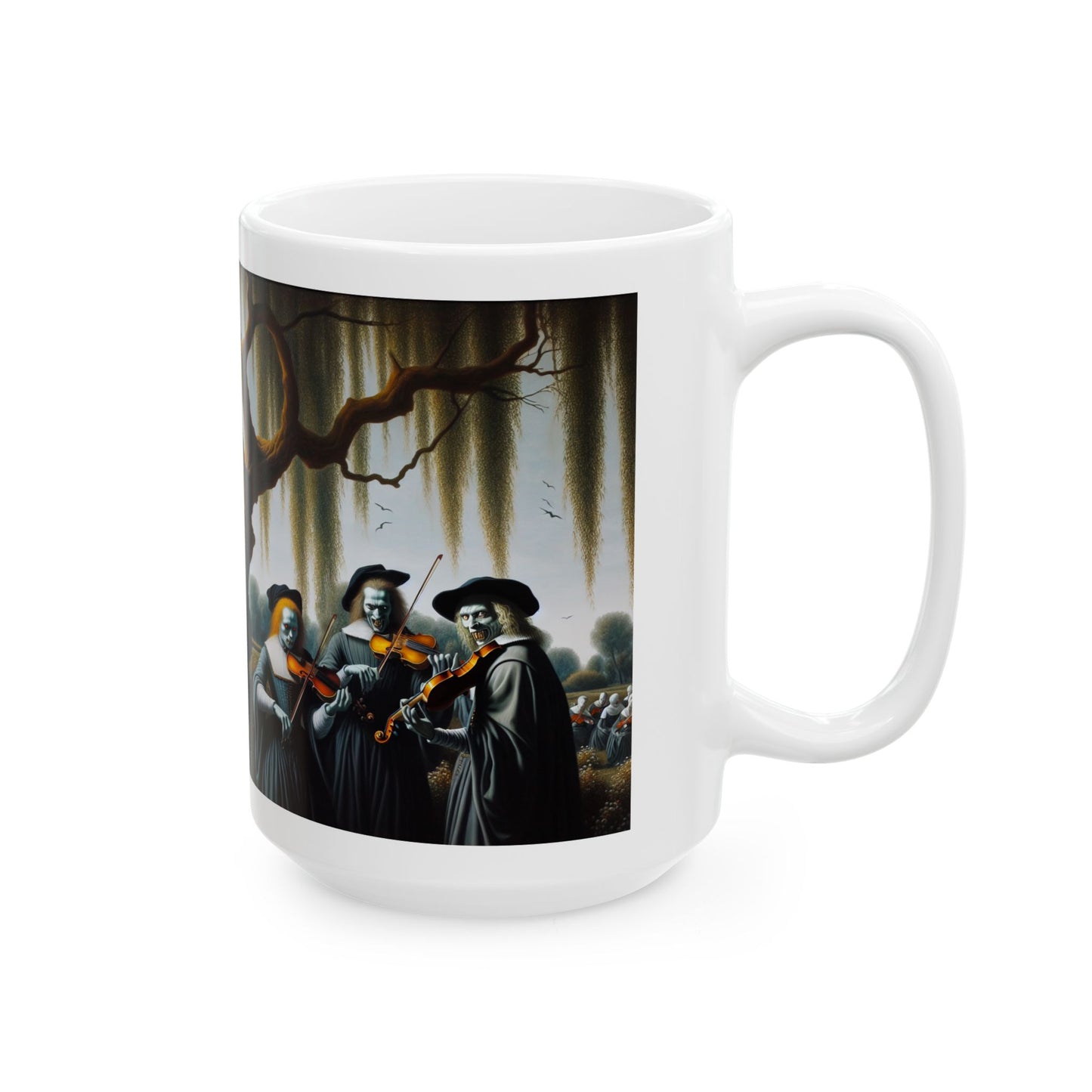 Vermeer's Vampire Violinists Ceramic Mug