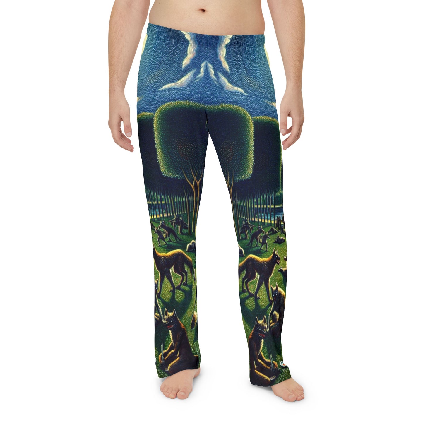 Werewolves at the Waterfront Men's Pajama Pants