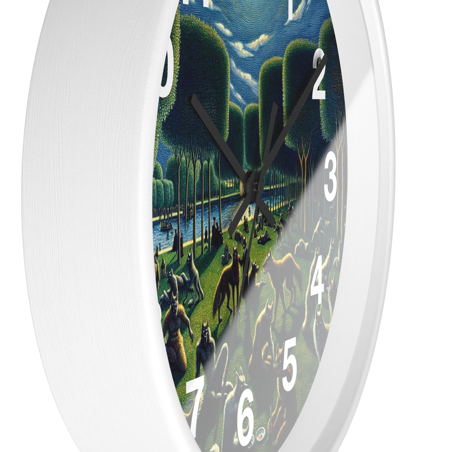 Werewolves at the Waterfront Wall Clock
