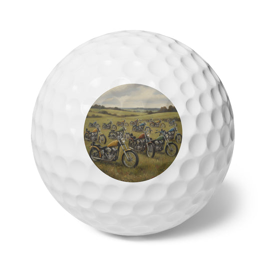 Wild Motorcycles Golf Balls, 6pcs