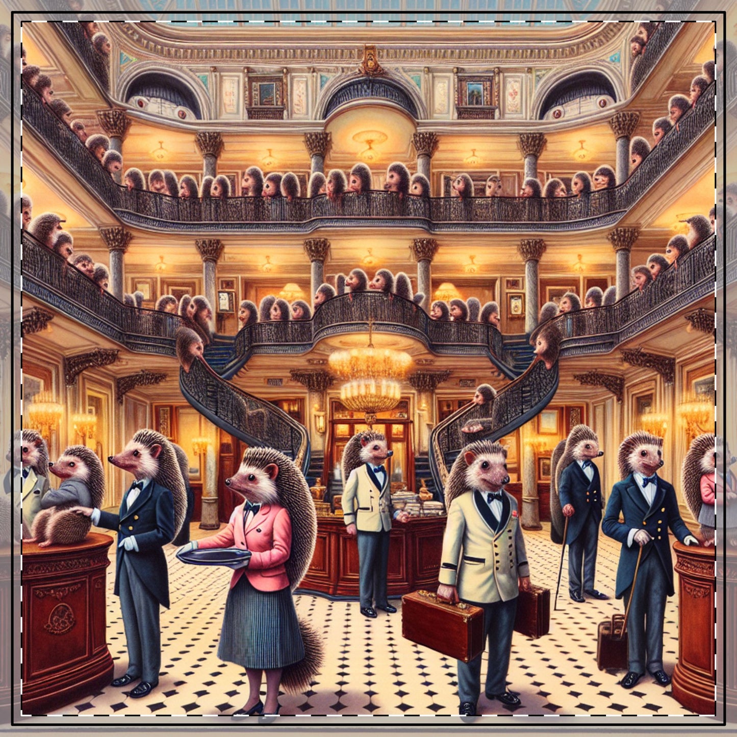 Hedgehog Hotel Tablecloth