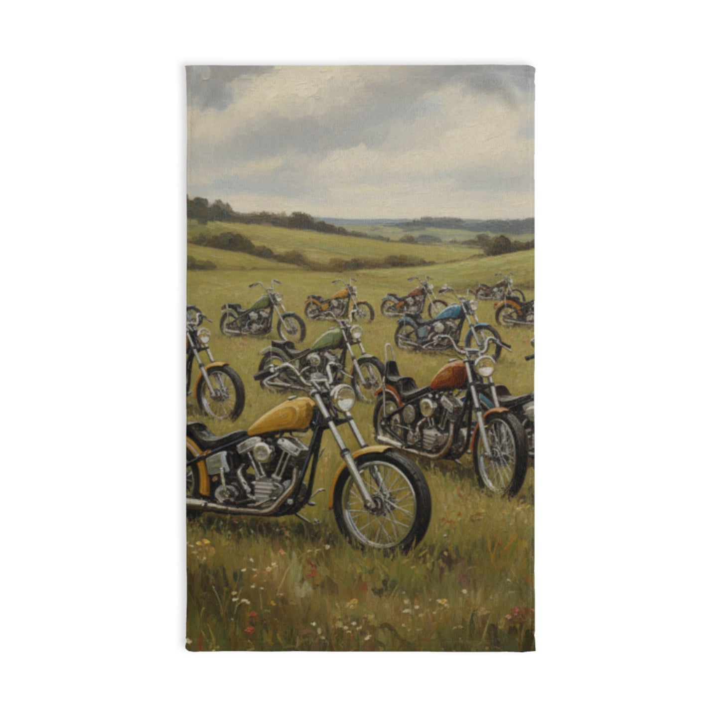 Wild Motorcycles Hand Towel