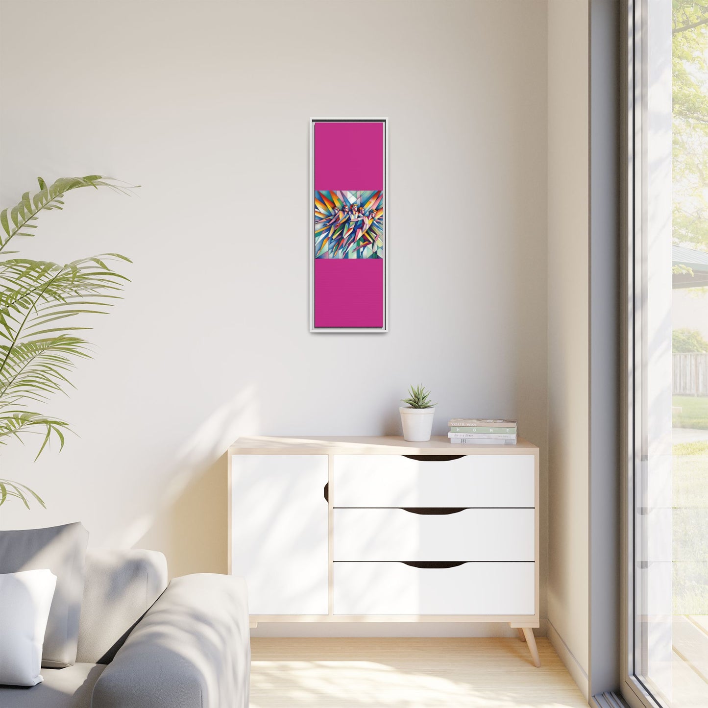 Picasso's Pixies Canvas, Framed (Multi-color)