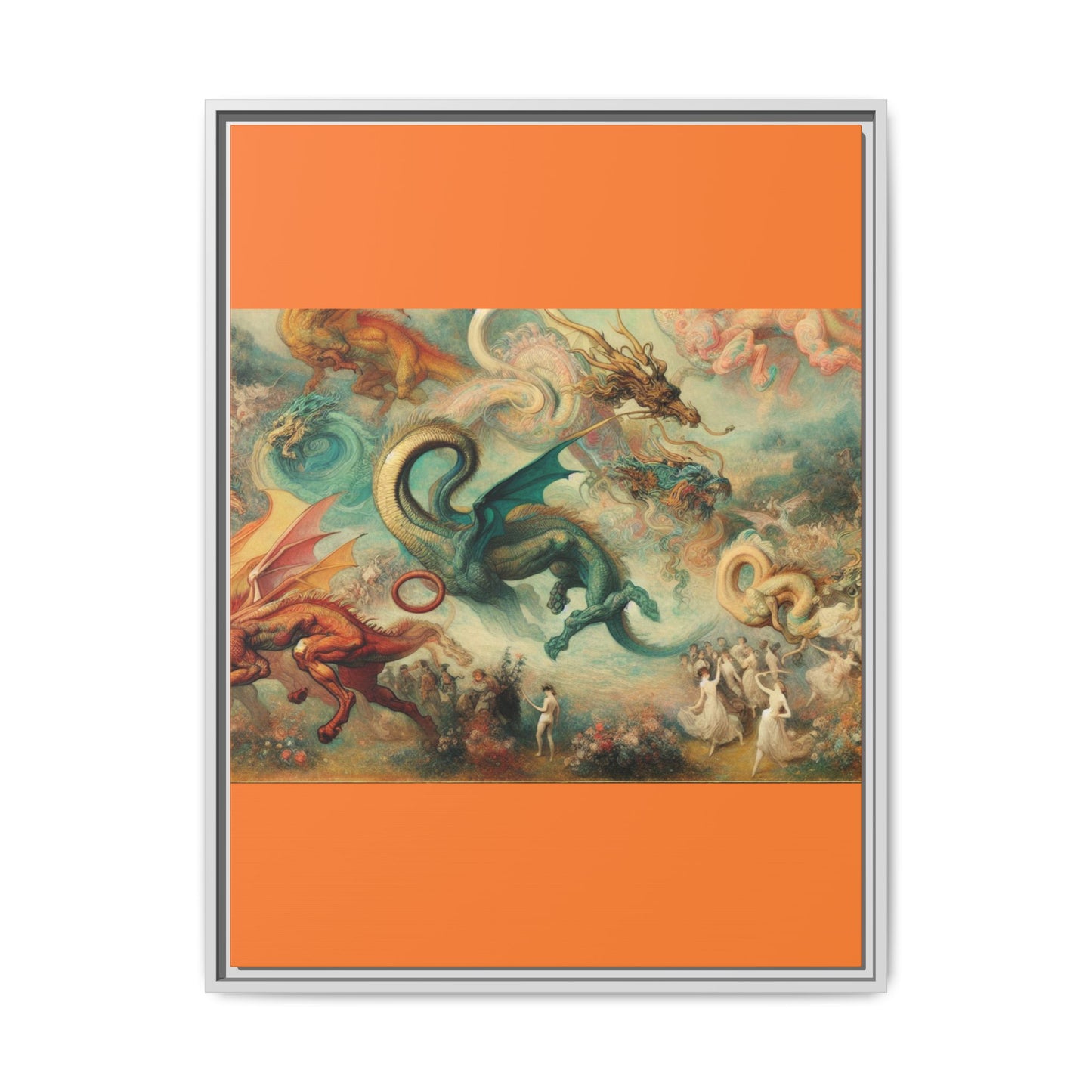 Degas Dreams of Dragons Canvas, Framed (Multi-color)
