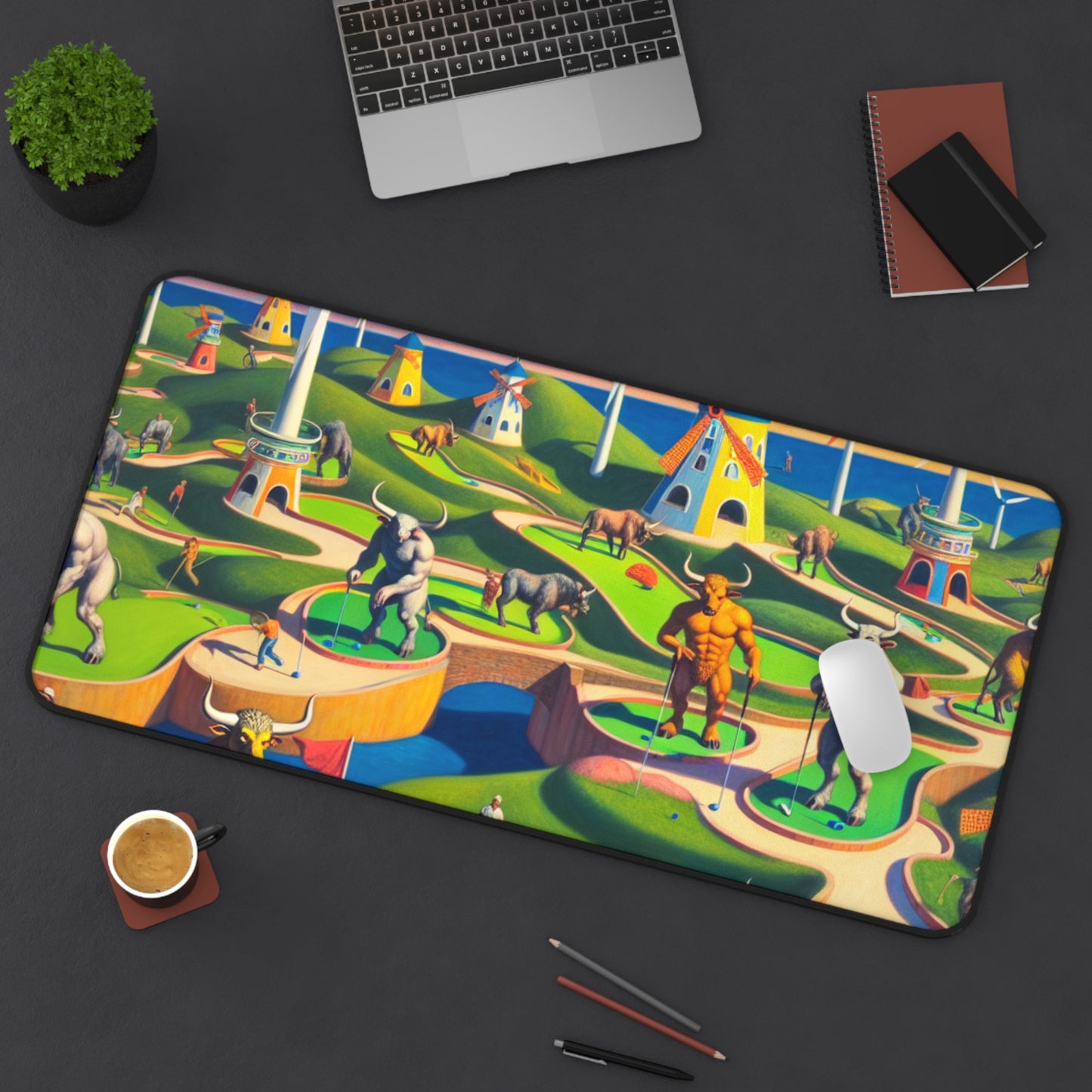 Mini-taur Golf Desk Mat