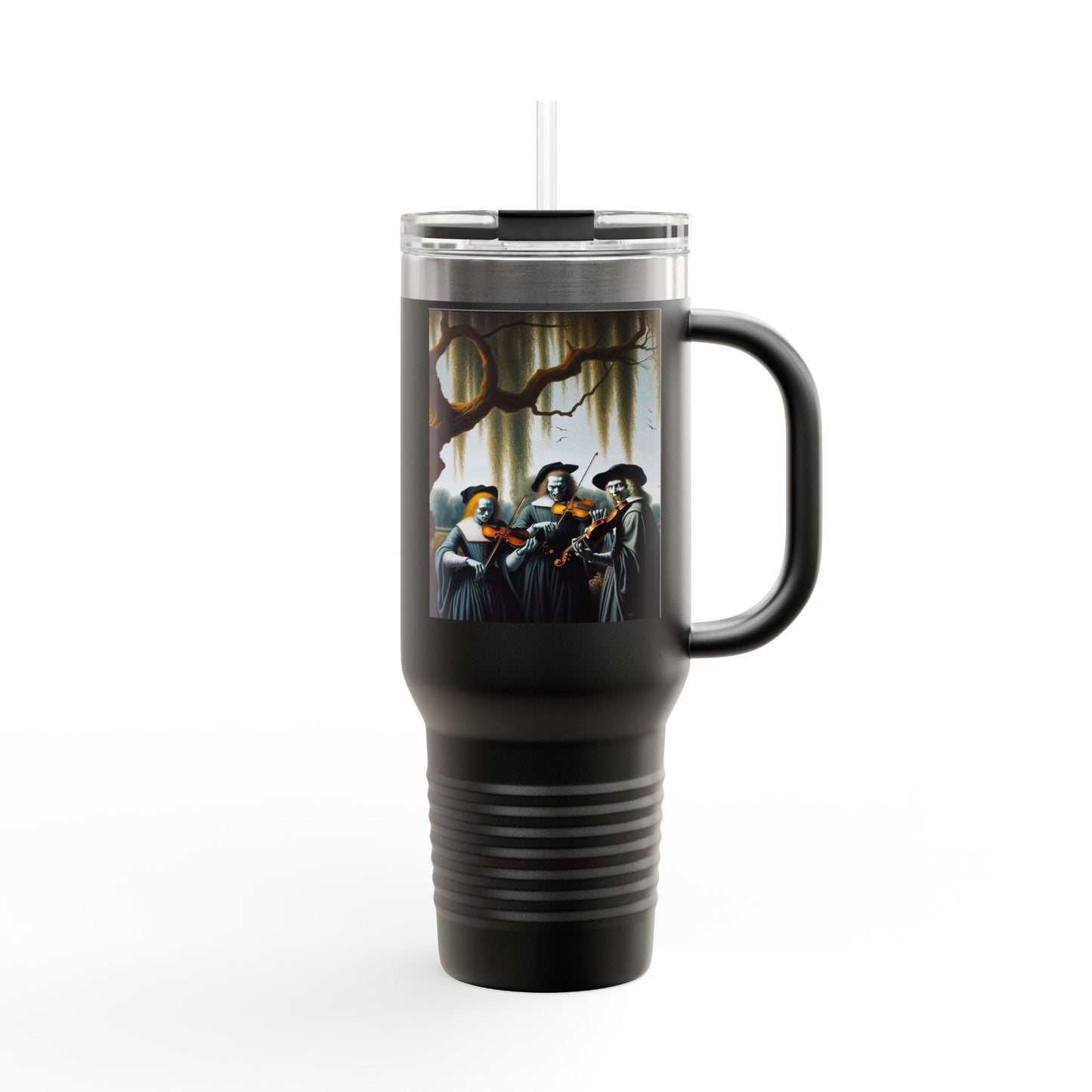Vermeer's Vampire Violinists Insulated Travel Mug, 40oz