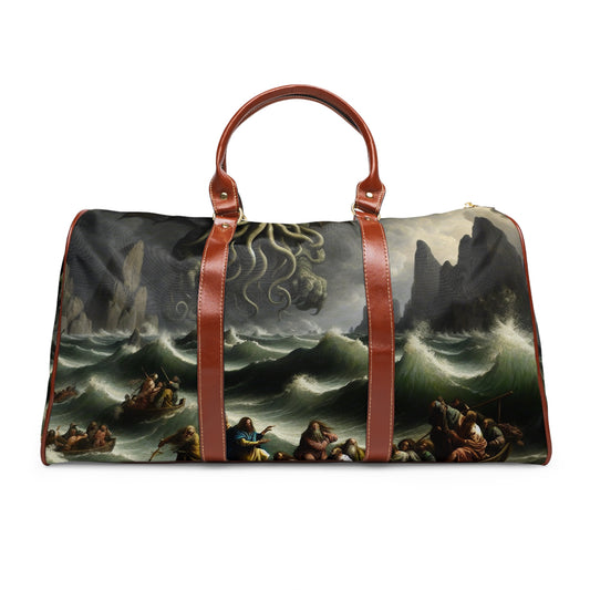 Cthulhu in the Storm Waterproof Travel Bag