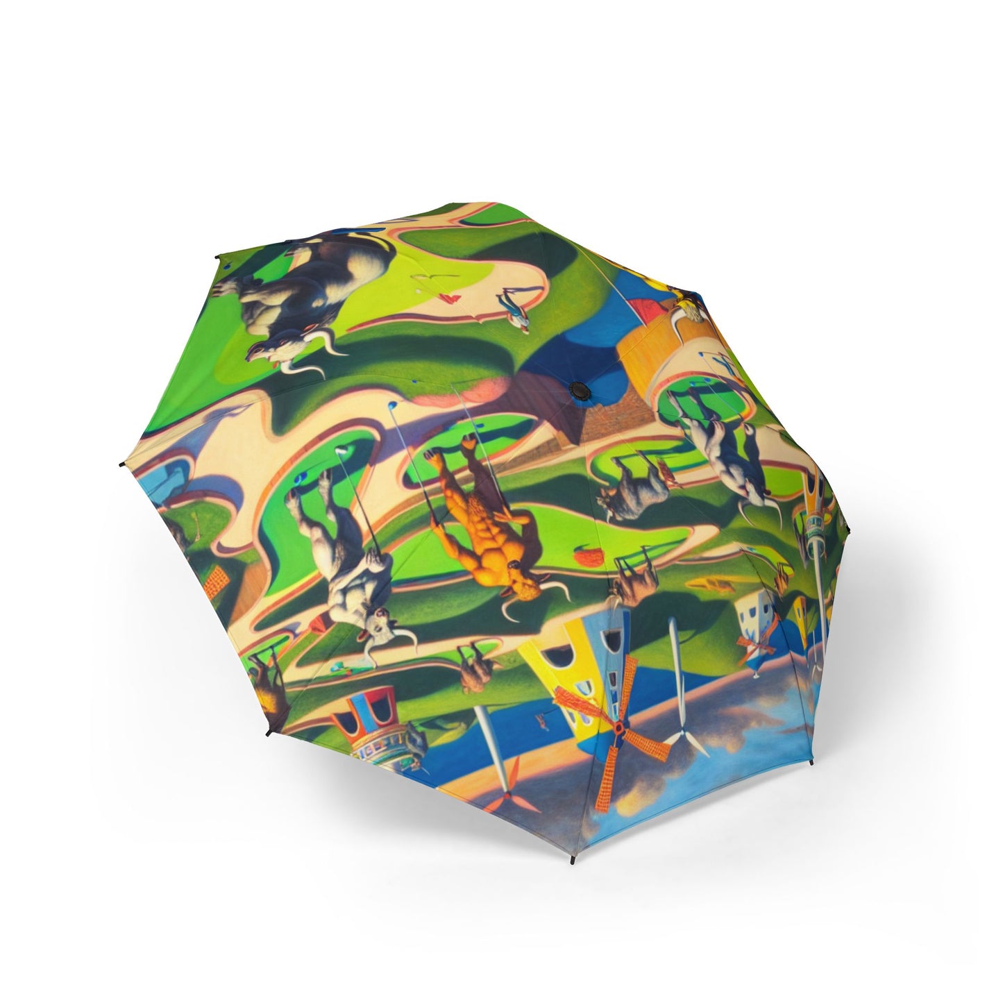 Mini-taur Golf Semi-Automatic Foldable Umbrella