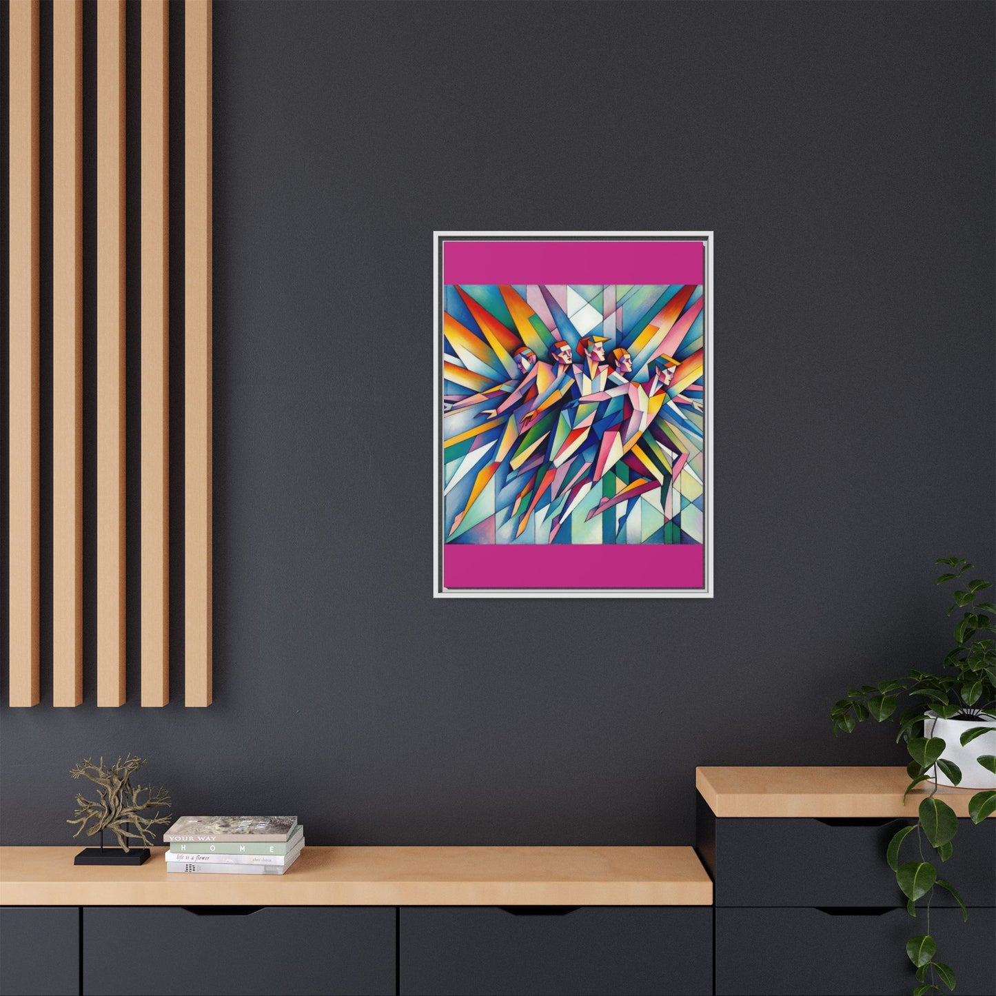 Picasso's Pixies Canvas, Framed (Multi-color)