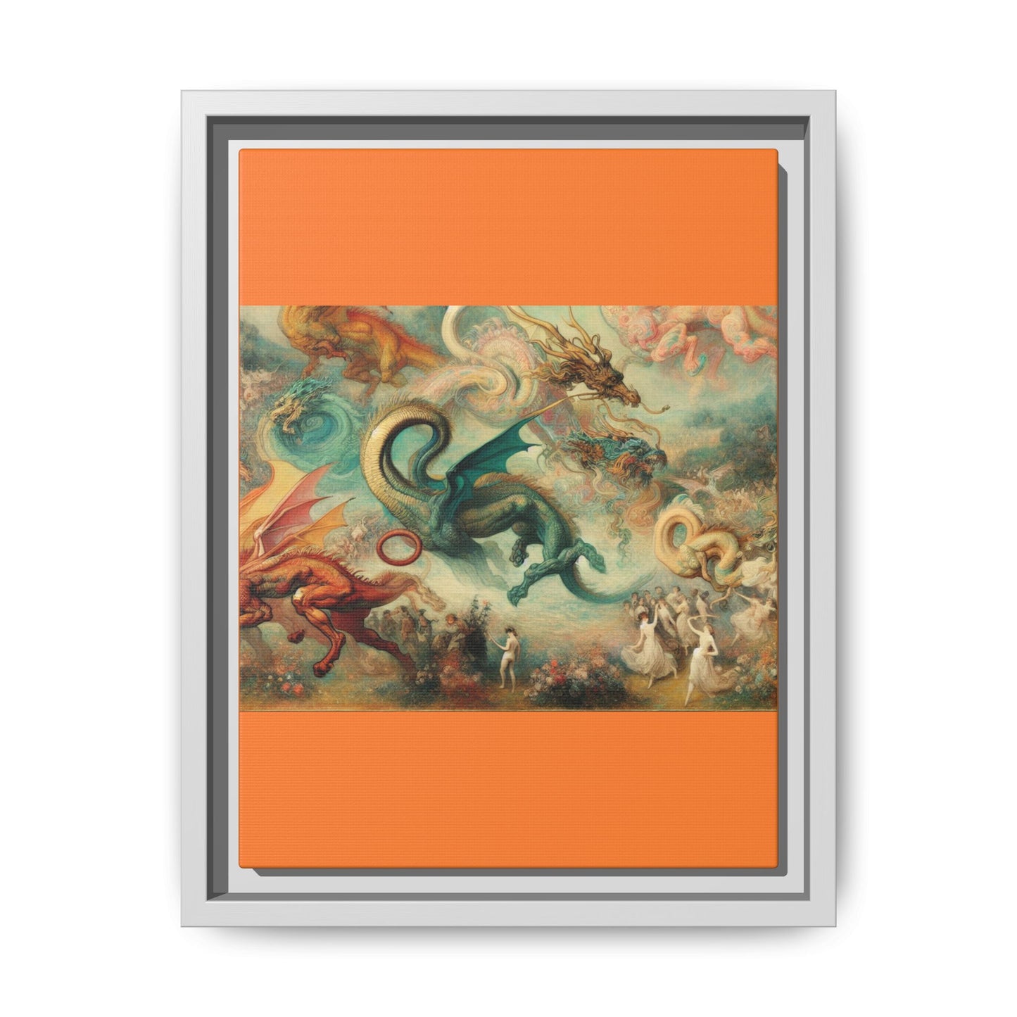 Degas Dreams of Dragons Canvas, Framed (Multi-color)