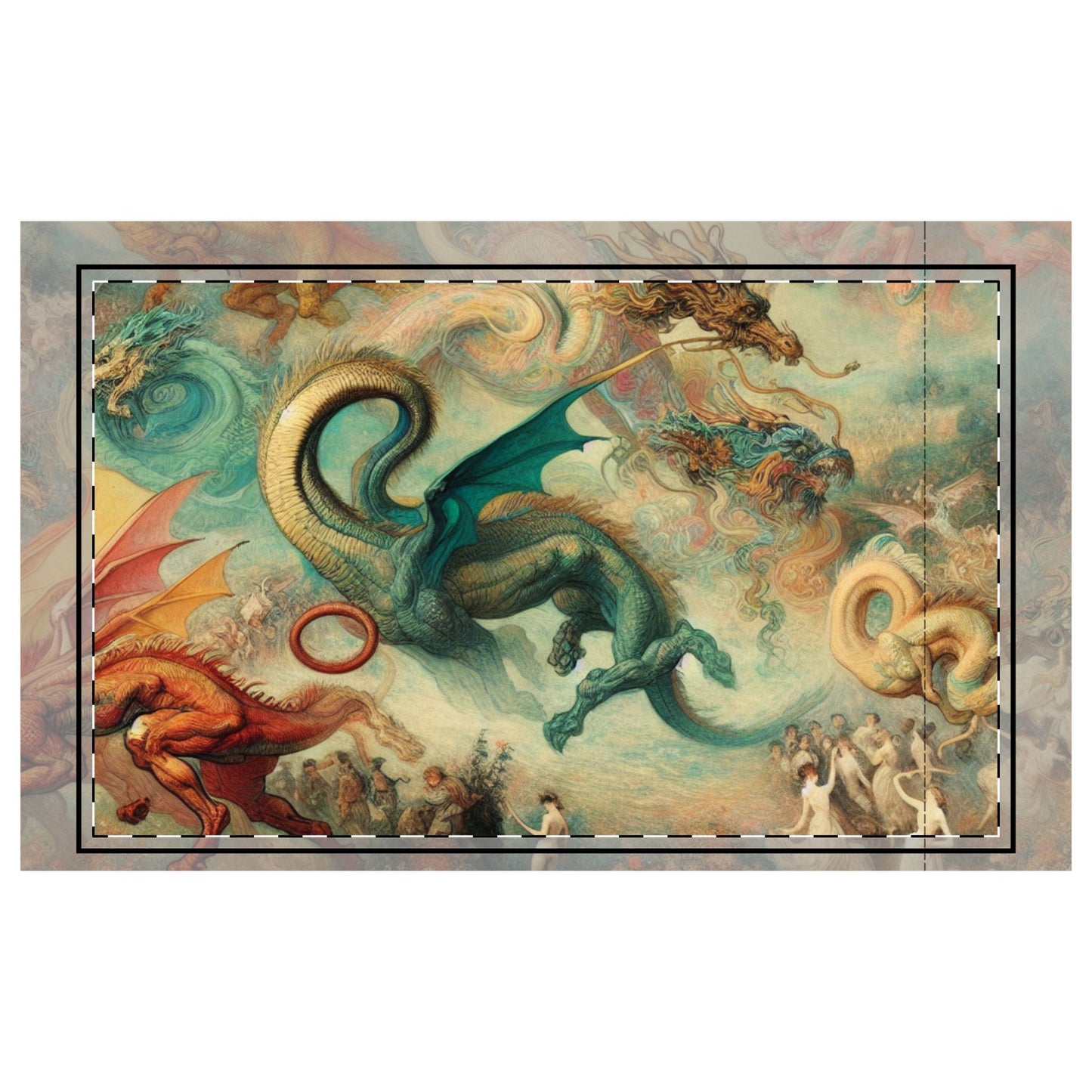 Degas Dreams of Dragons Microfiber Pillowcase