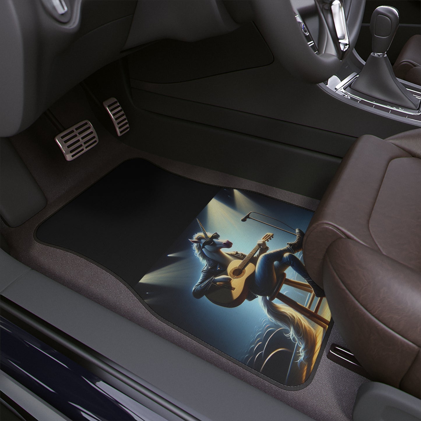 Unicorn Unplugged Car Floor Mat