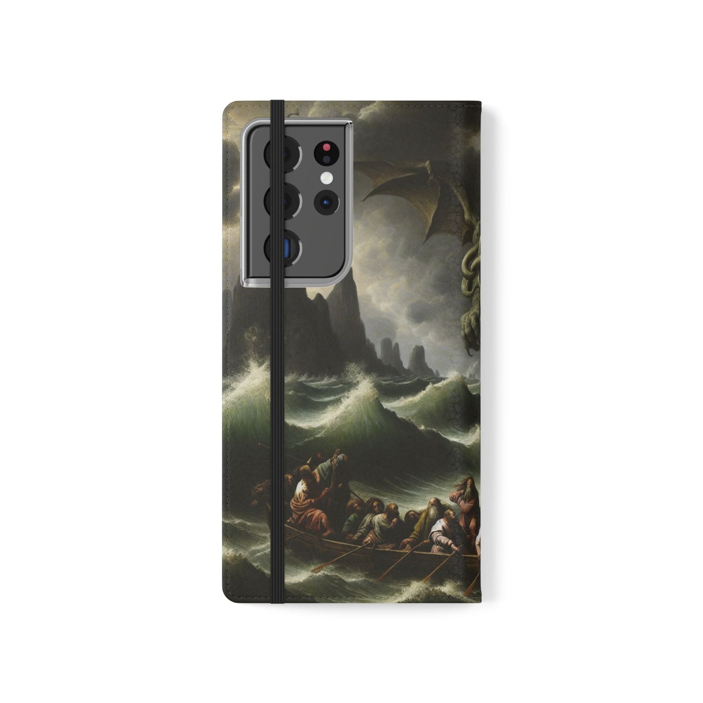 Cthulhu in the Storm Flip Cases for iPhones