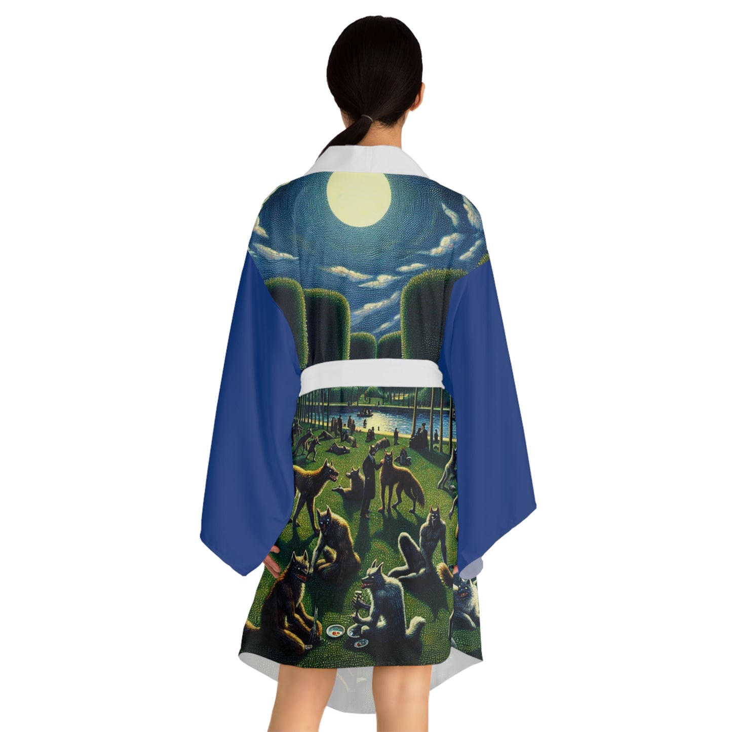 Werewolves at the Waterfront Kimono Robe