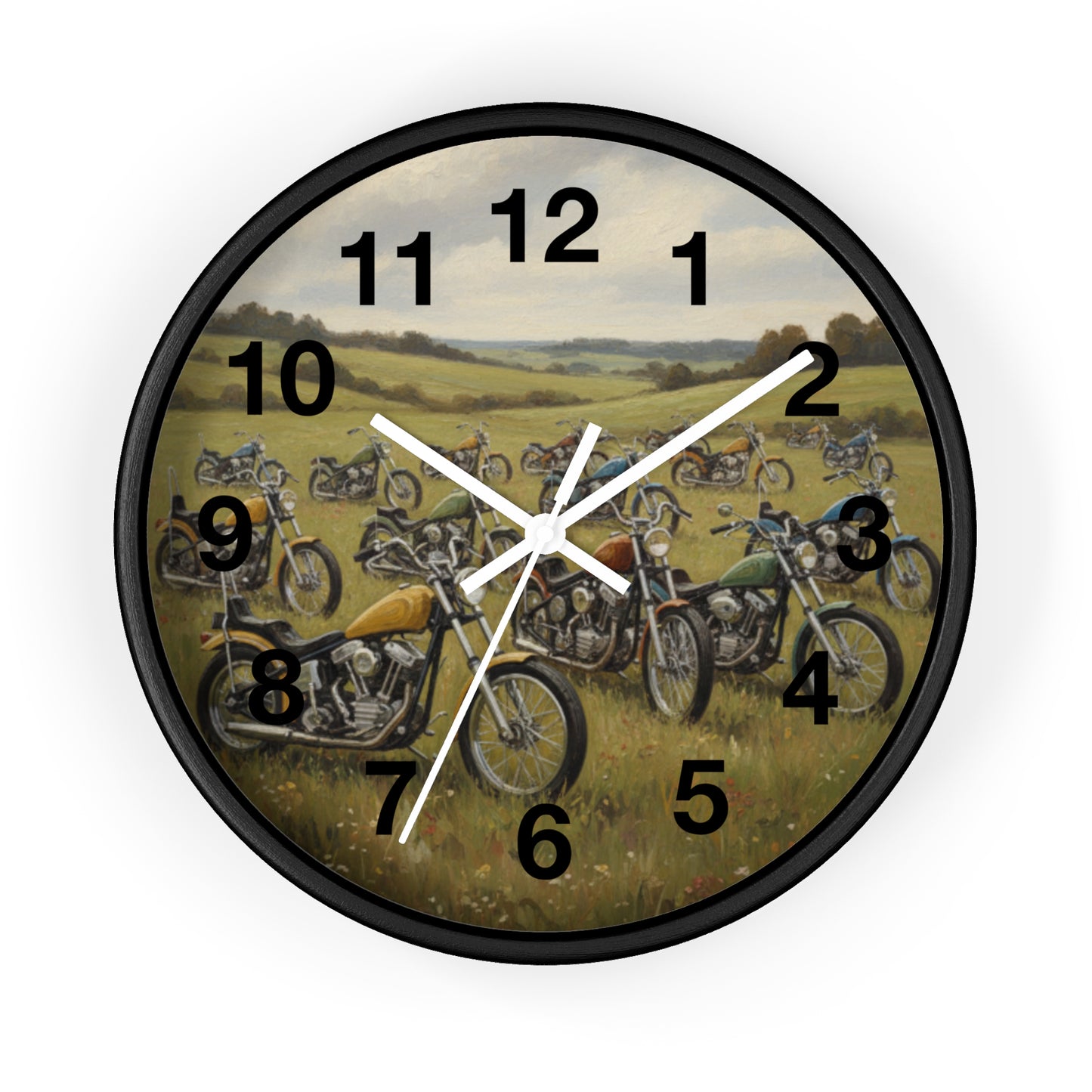 Wild Motorcycles Wall Clock