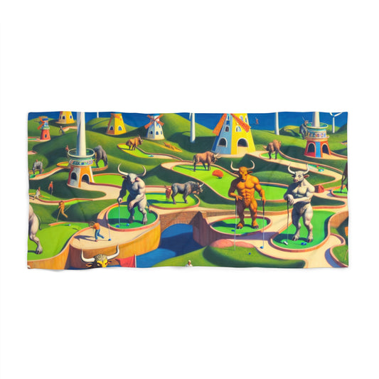 Mini-taur Golf Beach Towel