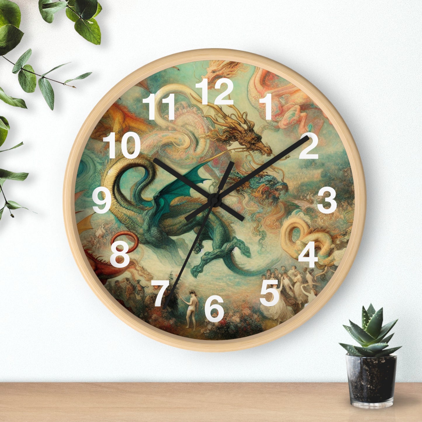 Degas Dreams of Dragons Wall Clock