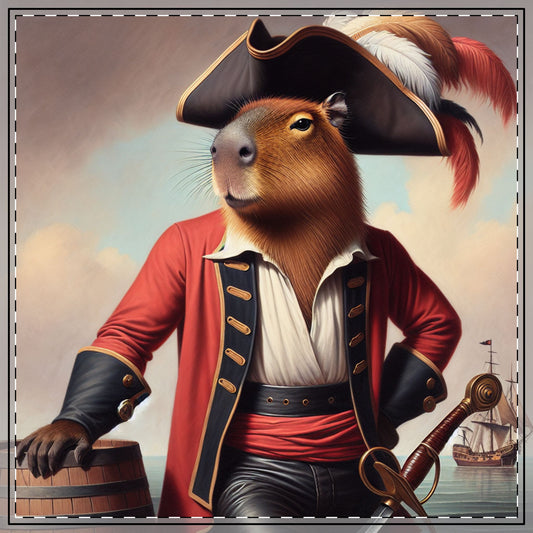 Captain Capybara Tablecloth