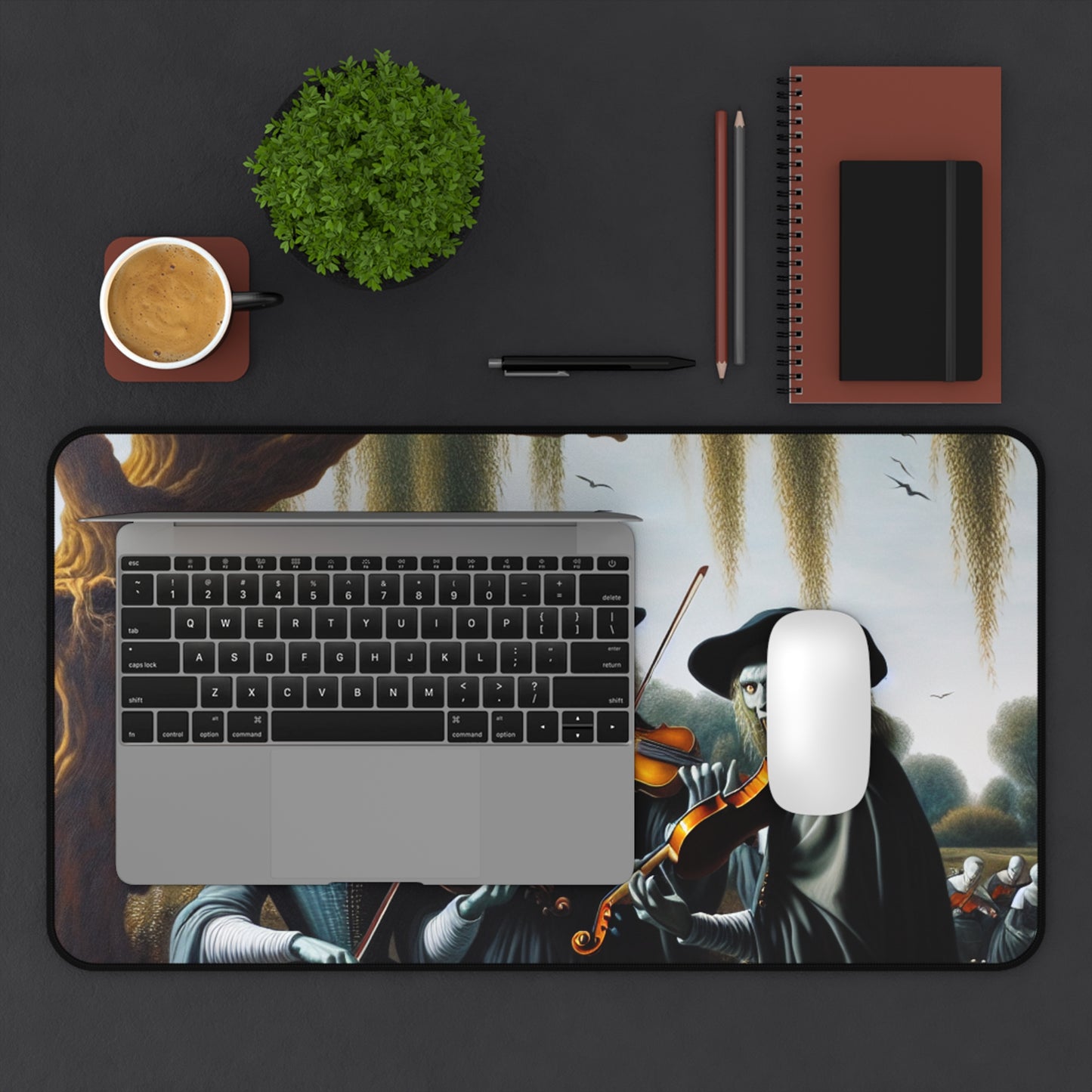 Vermeer's Vampire Violinists Desk Mat