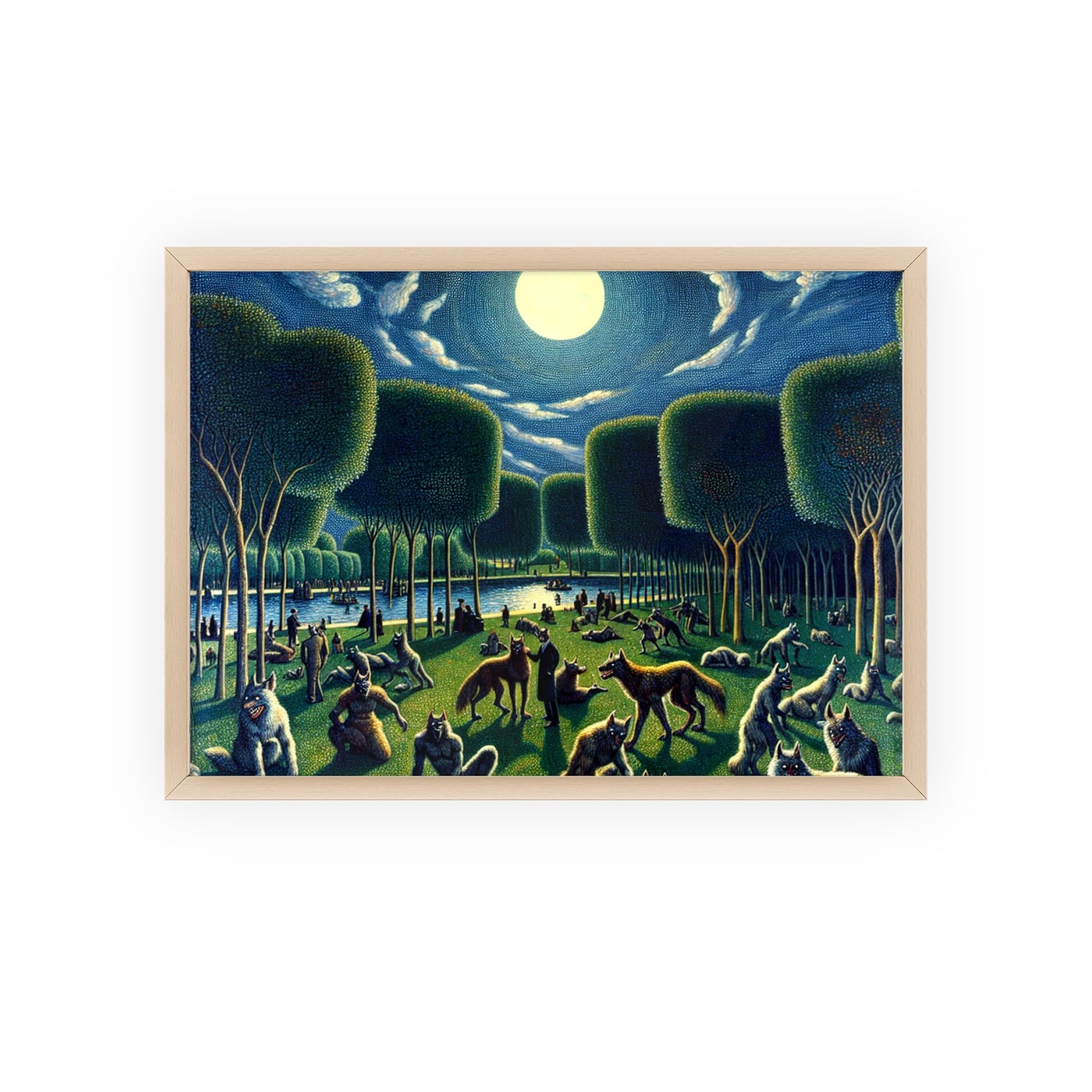 Framed Werewolves at the Waterfront Poster