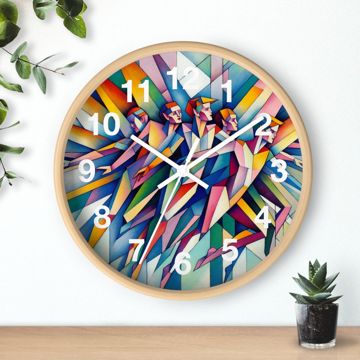 Picasso's Pixies Wall Clock