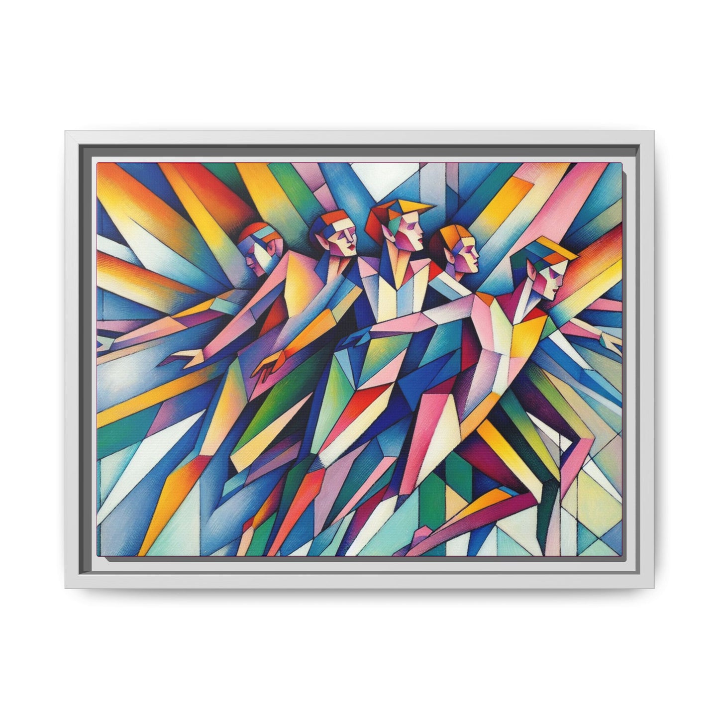 Picasso's Pixies Canvas, Framed (Multi-color)