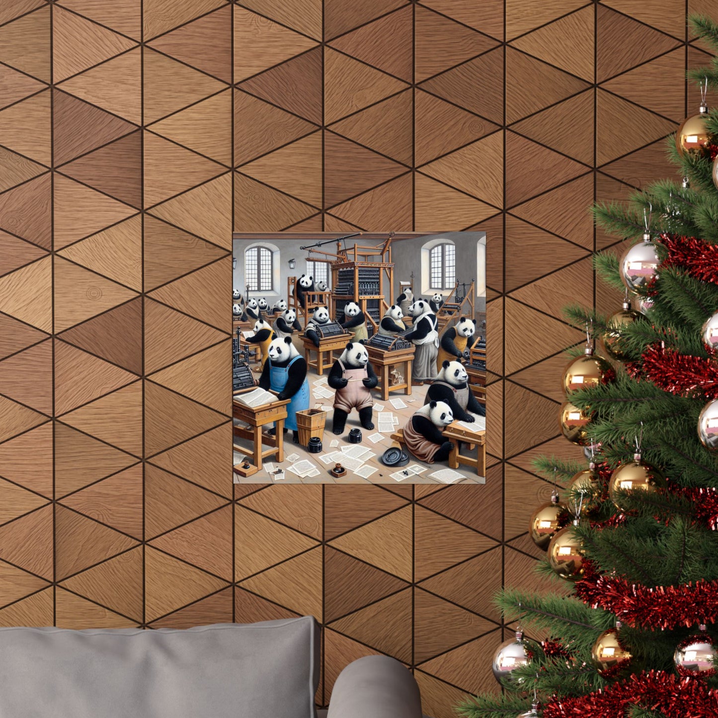 Printing Pandamonium Poster