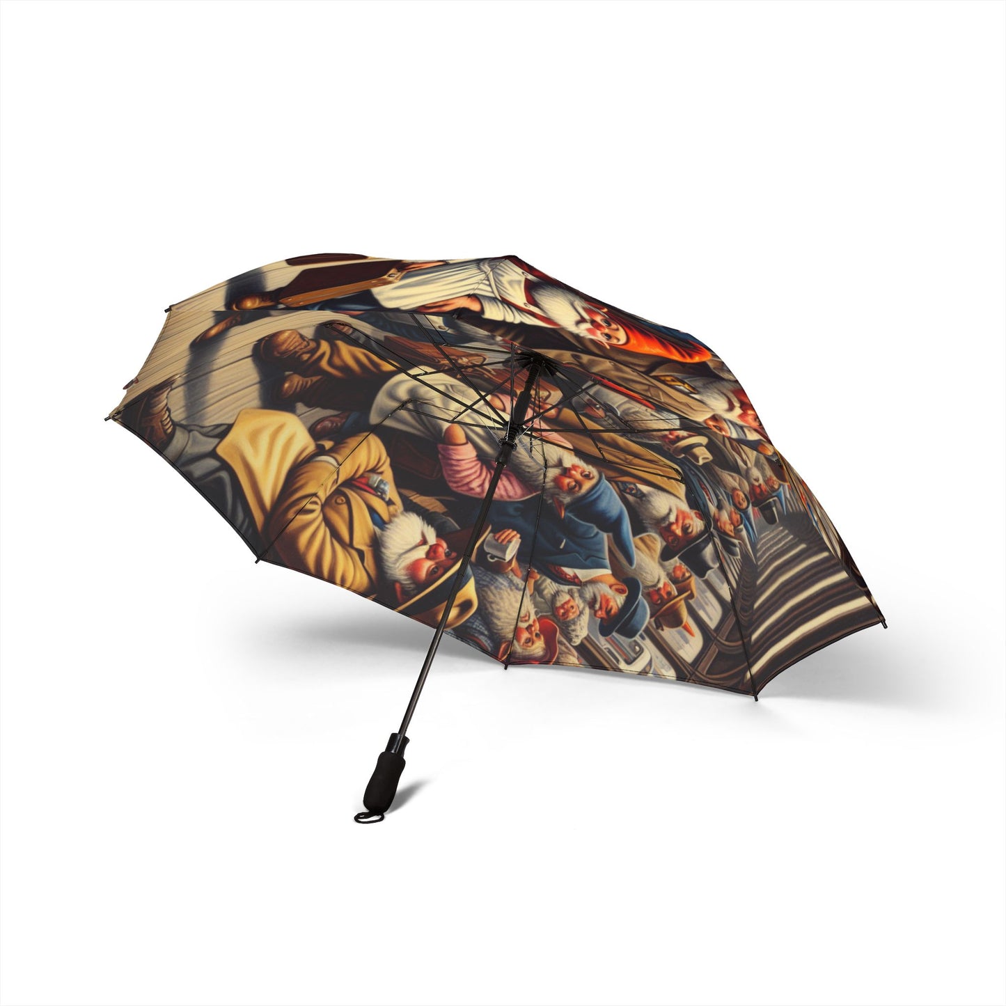 The Gnome-mute Home Semi-Automatic Foldable Umbrella
