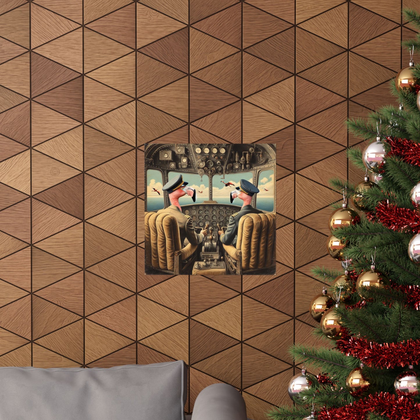 Flamingo Flight Deck Poster