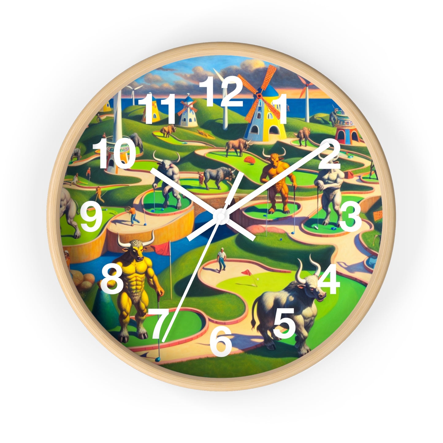 Mini-taur Golf Wall Clock