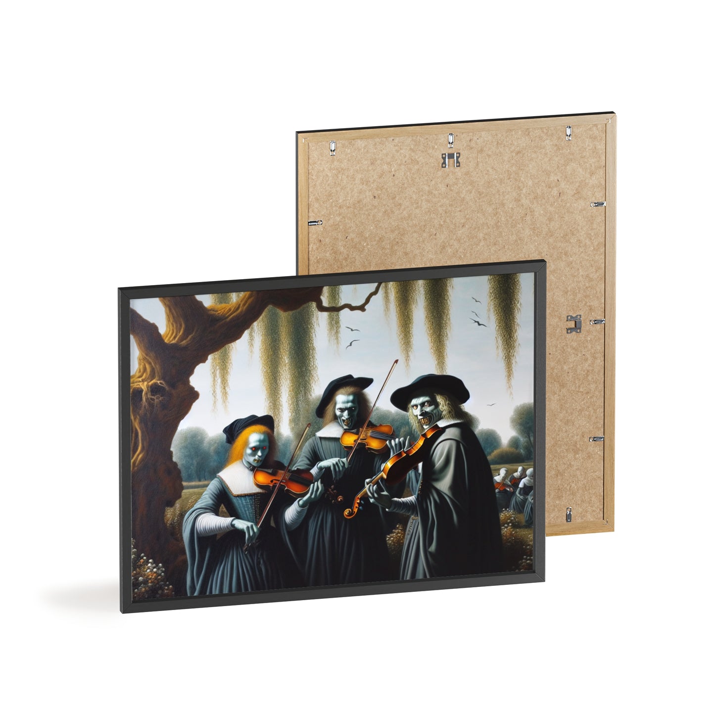 Framed Vermeer's Vampire Violinists Poster