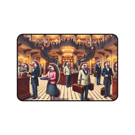 Hedgehog Hotel Desk Mat