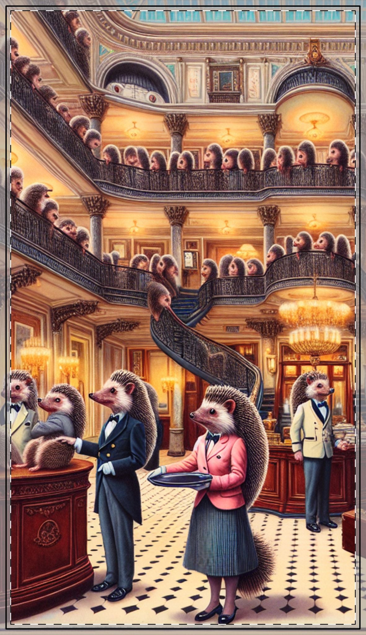 Hedgehog Hotel Tablecloth